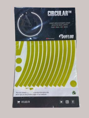 Circular™ Reflective Motorcycle Wheel Stripes Fluorescent Yellow For 15"-19"
